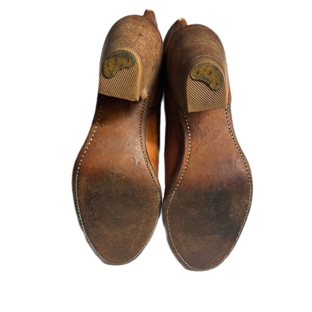 Vintage Acme Dingo USA Women Western Cowboy Boots Brown Leather Size 7M - Picture 6 of 11